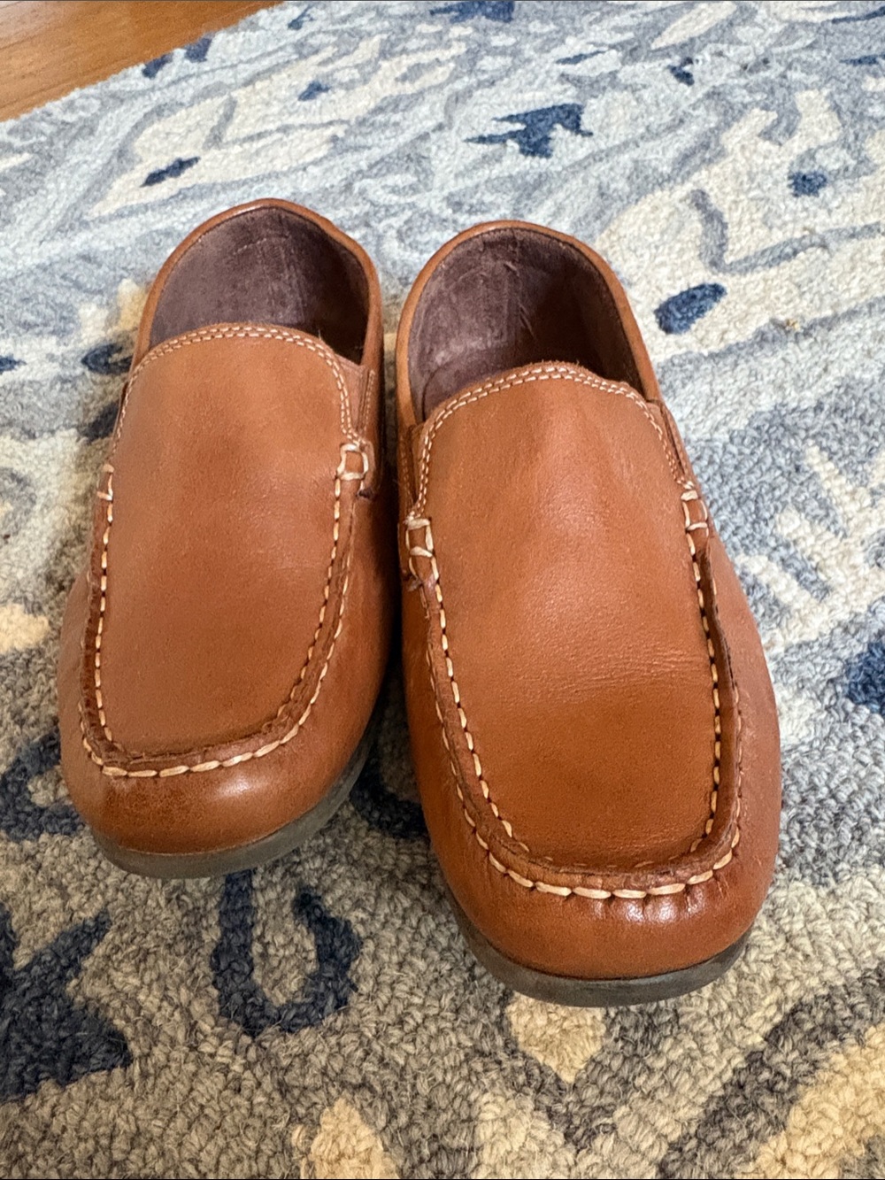 Kid’s size 5 1/2 Leather Slip-On Loafers in Brown